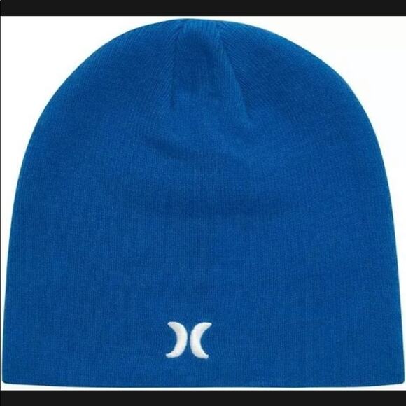 Hurley Icon Blue Knit Staples Beanie - Picture 1 of 7
